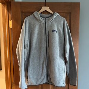 Patagonia Gray Zip Up Sweater